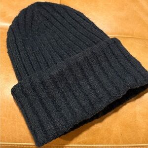 Anthropologie Maeve Black Knit Beanie